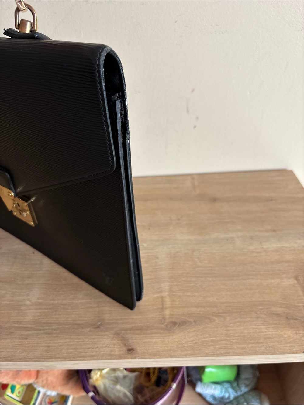 Authebtic Louis Vuitton black tote briefcase - Picture 6 of 11